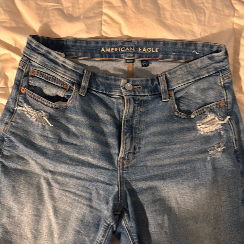 American Eagle Outfitters Light Blue High Rise Jeans